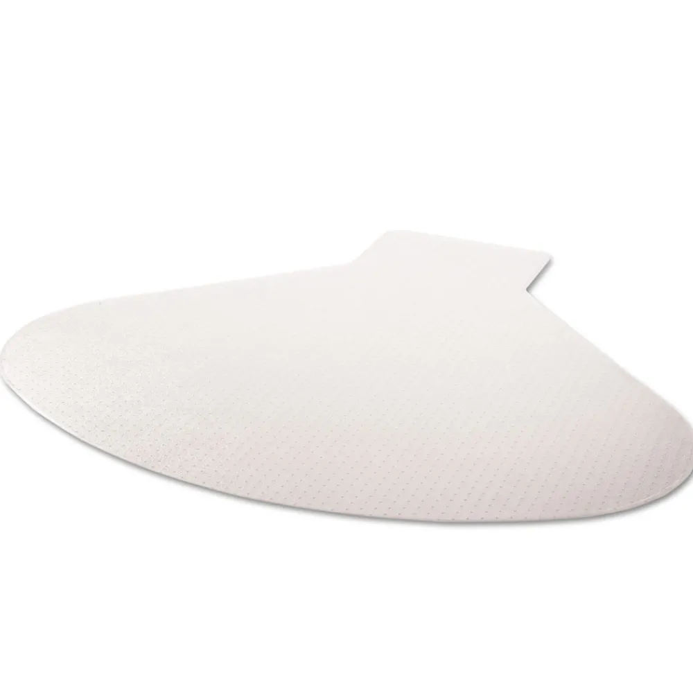 Clearance SuperMat Medium Pile Carpet Frequent Use 60 in. x 66 in. Workstation Chair Mat - Clear Cleaning & Janitorial Supplies