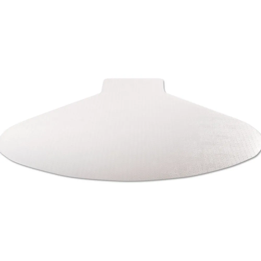 Clearance SuperMat Medium Pile Carpet Frequent Use 60 in. x 66 in. Workstation Chair Mat - Clear Cleaning & Janitorial Supplies