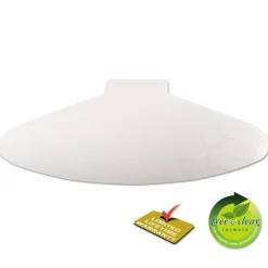 Clearance SuperMat Medium Pile Carpet Frequent Use 60 in. x 66 in. Workstation Chair Mat - Clear Cleaning & Janitorial Supplies