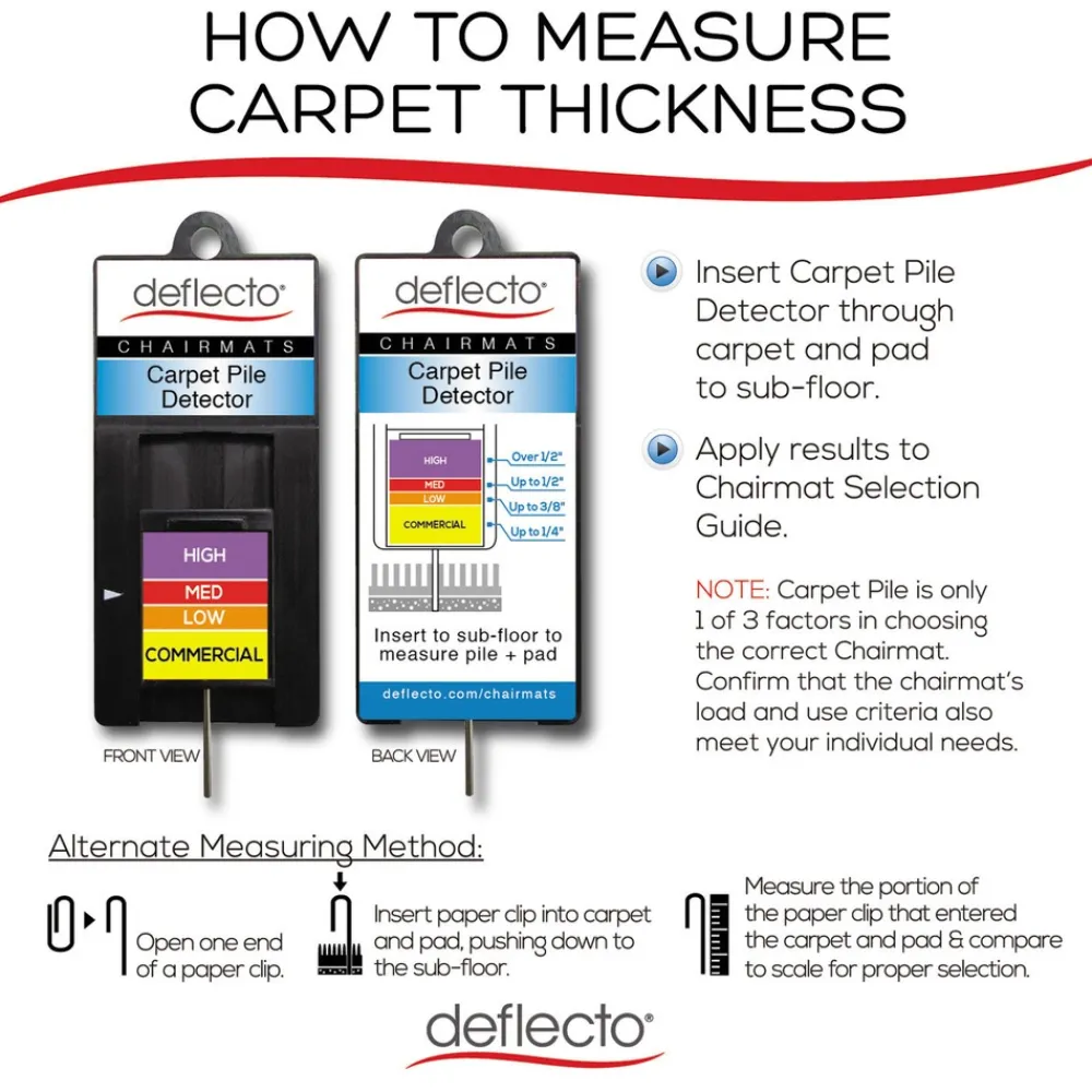 Clearance SuperMat Medium Pile Carpet Frequent Use 60 in. x 66 in. Workstation Chair Mat - Clear Cleaning & Janitorial Supplies