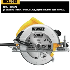 Hot 7-1/4 in. Lightweight Circular Saw Kit - DWE575 Scroll Saws
