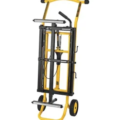 Discount 25 in. x 60 in. x 32.5 in. Heavy-Duty Rolling Miter Saw Stand - Yellow/Black Power Tool Accessories