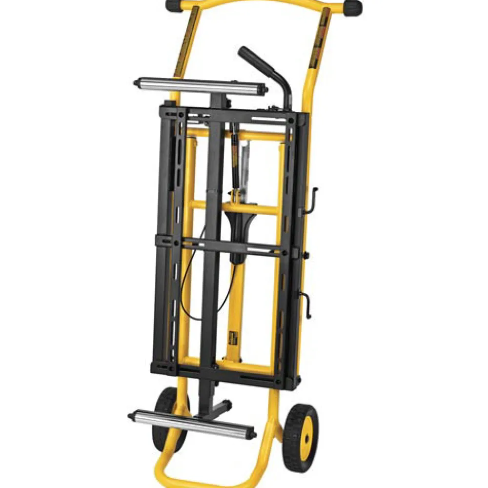 Discount 25 in. x 60 in. x 32.5 in. Heavy-Duty Rolling Miter Saw Stand - Yellow/Black Power Tool Accessories