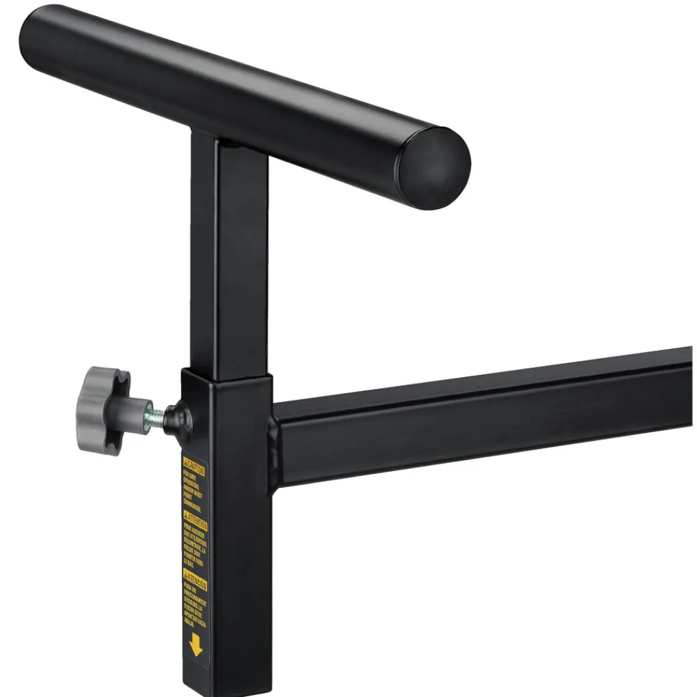 Discount 25 in. x 60 in. x 32.5 in. Heavy-Duty Rolling Miter Saw Stand - Yellow/Black Power Tool Accessories