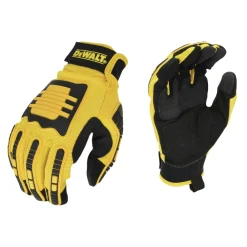 New (12/Box) Performance Mechanic Work Gloves - Medium, Yellow/Black Work Gloves