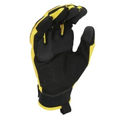 Outlet (12/Box) Performance Mechanic Work Gloves - Large, Yellow/Black Work Gloves
