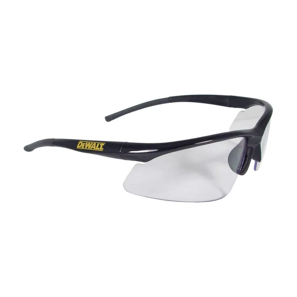 Online (12/Box) Radius Safety Glasses - Black Frame/Clear Lens Eye Protection