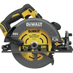 FLEXVOLT 60V MAX Brushless Lithium-Ion 7-1/4 in. Cordless Circular Saw with Brake (Tool Only) Circular Saws|Scroll Saws