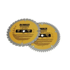 Hot Series 20 2-Piece 10 in. Circular Saw Blade Combo Pack Power Tool Accessories