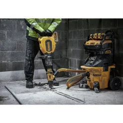 Clearance 60V Brushless Lithium-Ion 27 lbs. Cordless SDS-Max Inline Chipping Hammer Kit with 2 FLEXVOLT Batteries (15 Ah) Hammer Drills