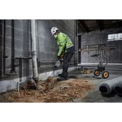 Discount 60V Brushless Lithium-Ion 41 lbs. 1-1/8 in. Cordless Hex Breaker Hammer Kit with 2 FLEXVOLT Batteries (15 Ah) Concrete Tools