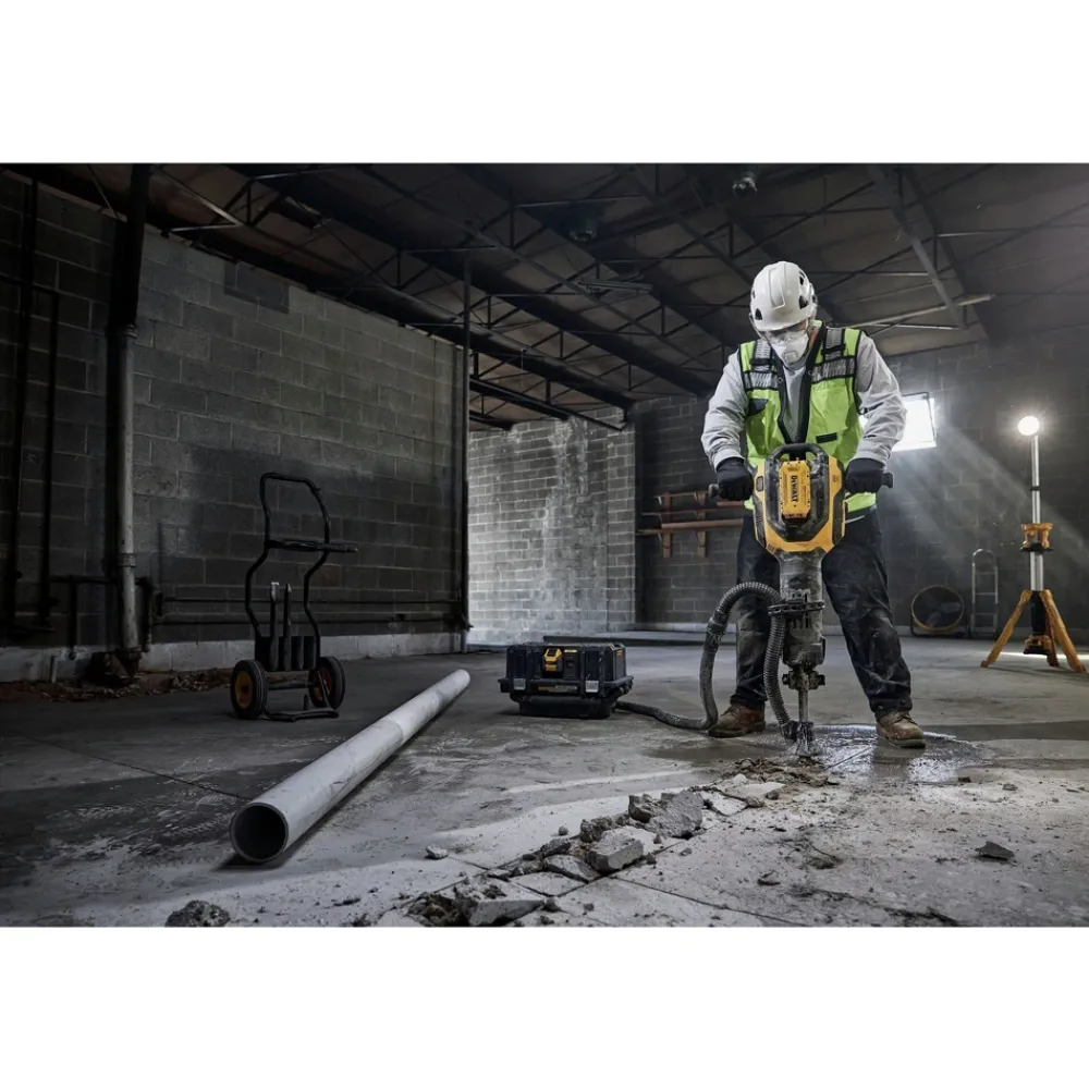 Discount 60V Brushless Lithium-Ion 41 lbs. 1-1/8 in. Cordless Hex Breaker Hammer Kit with 2 FLEXVOLT Batteries (15 Ah) Concrete Tools