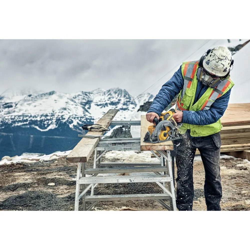 60V MAX FLEXVOLTBrushless Lithium-Ion 7-1/4 in. Cordless Worm Drive Style Saw (Tool Only) Circular Saws|Scroll Saws