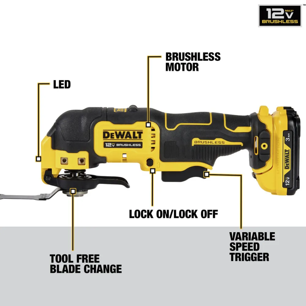 Hot 12V MAX XTREME Brushless Lithium-Ion Cordless Oscillating Tool Kit (3 Ah) Multi Tools