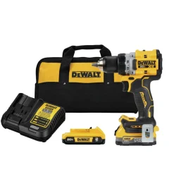 New 20V XR Brushless Lithium-Ion 1/2 in. Cordless Drill Driver Kit with 2 Batteries (2 Ah) Drill Drivers