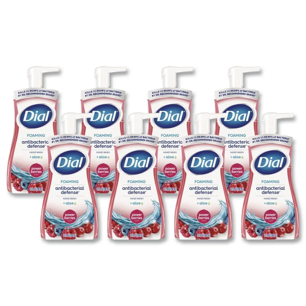 Hot 10 oz Antibacterial Foaming Hand Wash - Power Berries Scent (8/Carton) Cleaning & Janitorial Supplies