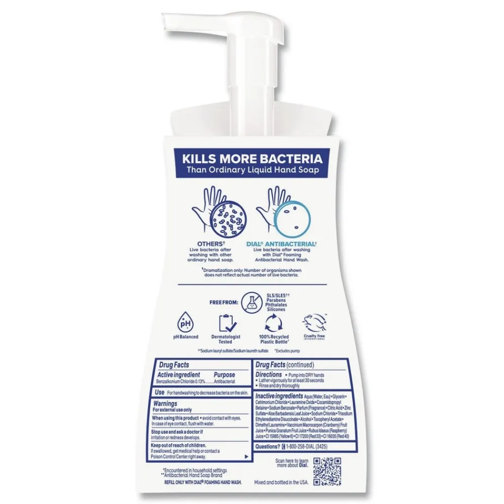 Hot 10 oz Antibacterial Foaming Hand Wash - Power Berries Scent (8/Carton) Cleaning & Janitorial Supplies