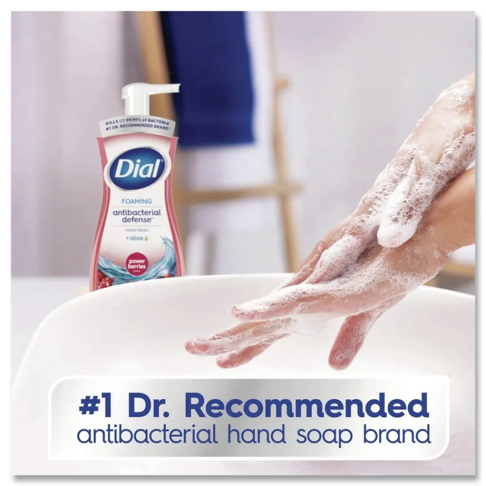 Hot 10 oz Antibacterial Foaming Hand Wash - Power Berries Scent (8/Carton) Cleaning & Janitorial Supplies