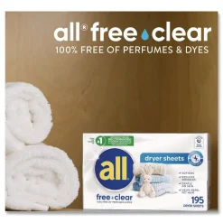 Outlet Free Clear Dryer Sheets - Fragrance Free (6/Carton) Cleaning & Janitorial Supplies