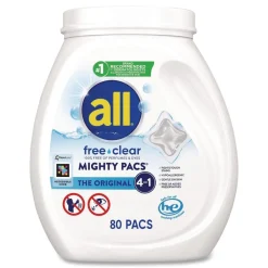 Discount MIGHTY PACS Free Clear Laundry Detergent (4/Carton) Cleaning & Janitorial Supplies