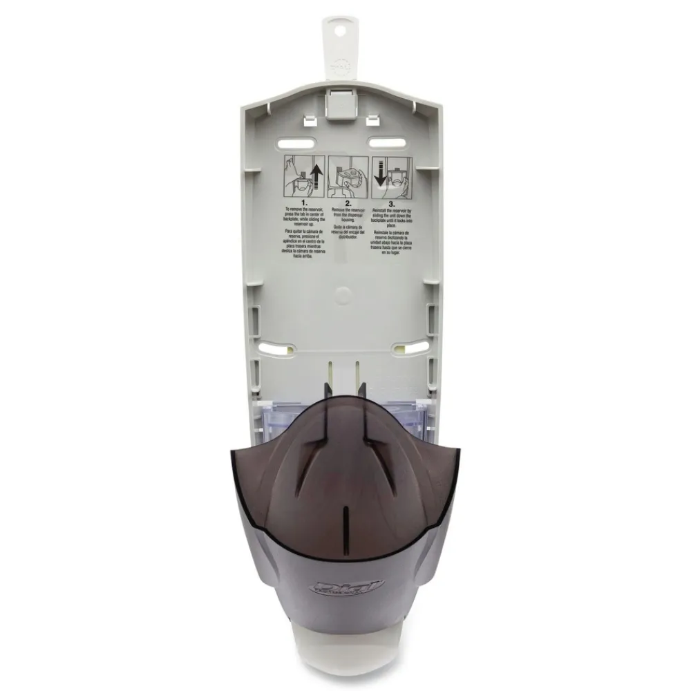 Outlet 5.1 in. x 4 in. x 12.3 in. 1 Liter Manual Liquid Dispenser - Smoke Skin Care & Personal Hygiene