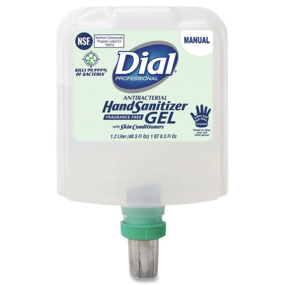 Hot 1.2 Liter Antibacterial Foaming Hand Sanitizer Refill for Dial 1700 V Dispenser - Fragrance-Free (3/Carton) Cleaning & Janitorial Supplies