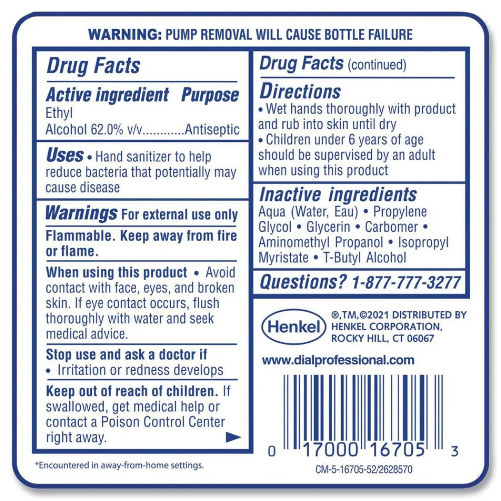 Online 1.2 Liter Antibacterial Gel Hand Sanitizer Refill for FIT Manual Dispenser - Fragrance-Free (3/Carton) Cleaning & Janitorial Supplies