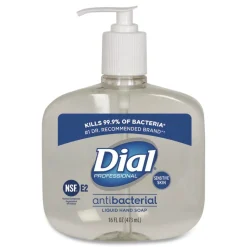 Outlet 16 oz. Antibacterial Liquid Hand Soap for Sensitive Skin - Light Floral Scent (12/Carton) Cleaning & Janitorial Supplies