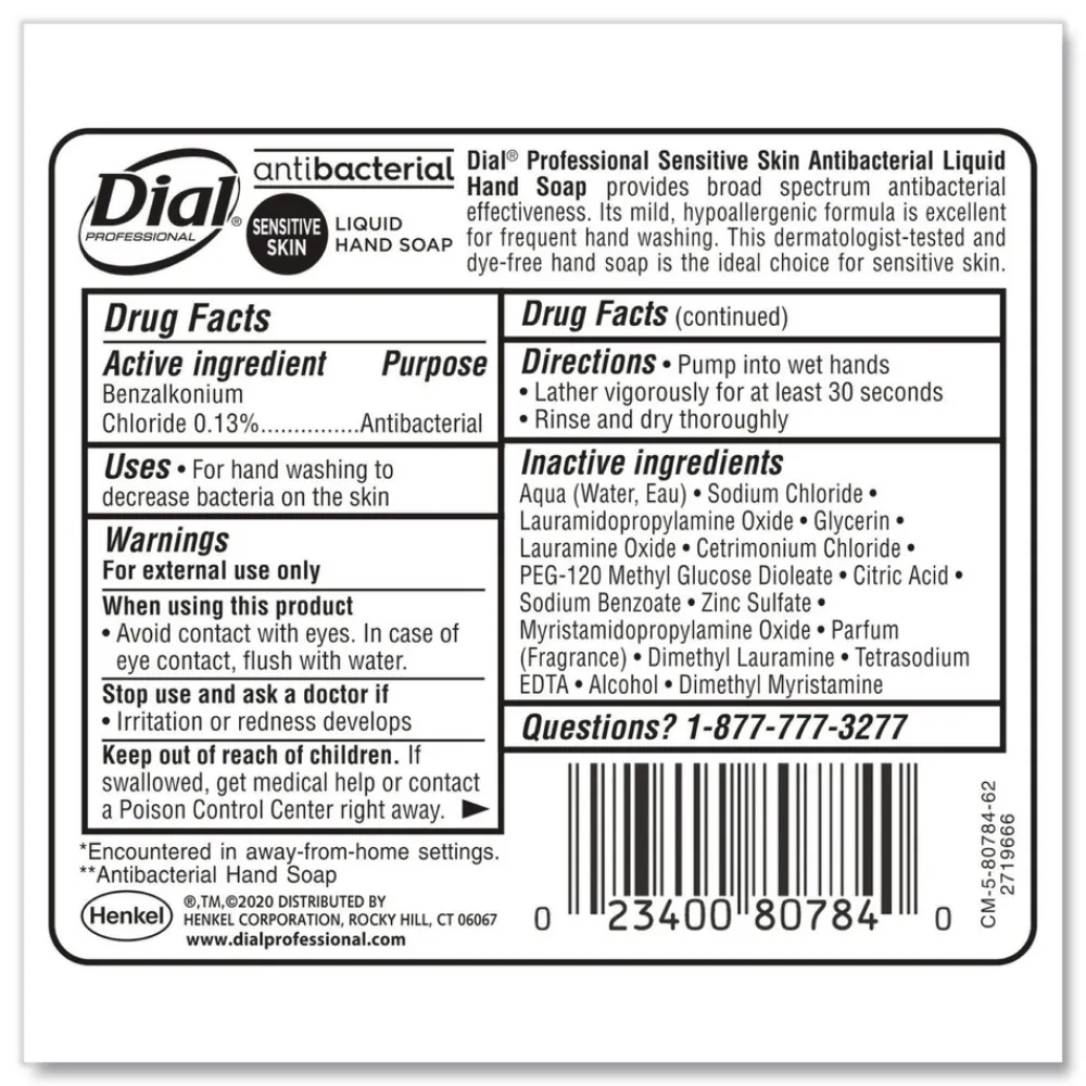 Outlet 16 oz. Antibacterial Liquid Hand Soap for Sensitive Skin - Light Floral Scent (12/Carton) Cleaning & Janitorial Supplies