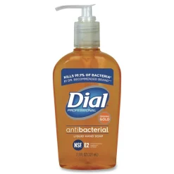 Online 7.5 oz. Antibacterial Liquid Hand Soap - Gold (12/Carton) Cleaning & Janitorial Supplies