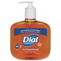 Sale 16 oz Antibacterial Liquid Hand Soap - Gold Cleaning & Janitorial Supplies