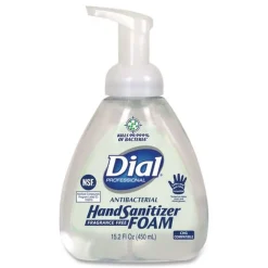 Discount 15.2 oz. Pump Bottle Antibacterial Foam Hand Sanitizer - Fragrance-Free Cleaning & Janitorial Supplies