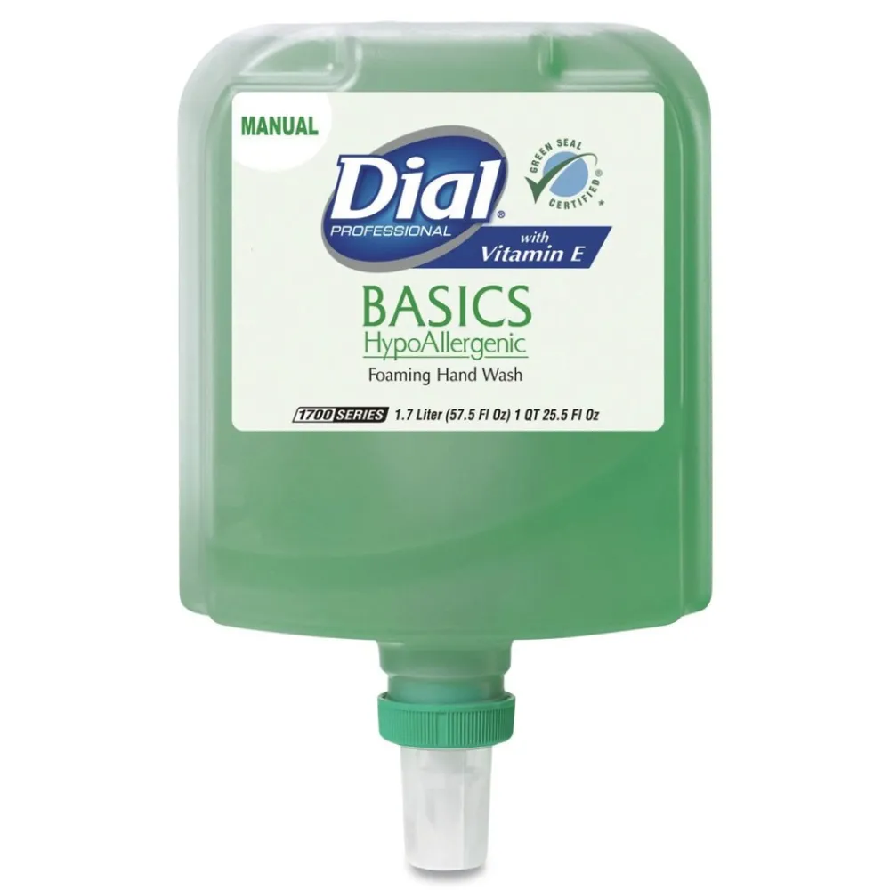 New Basics 1.7 Liter Hypoallergenic Foaming Hand Wash Refill for Dial 1700 Dispenser - Honeysuckle (3/Carton) Skin Care & Personal Hygiene