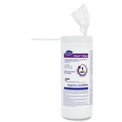 Hot Oxivir 7 in. x 8 in. 1-Ply 1 Wipes (60/Canister, 12 Canisters/Carton) Cleaning & Janitorial Supplies