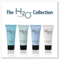 Online H2O Therapy 0.85 oz Single-Use Body Wash - White Tea and Lemongrass (300/Carton) Cleaning & Janitorial Supplies