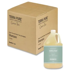 Clearance Terra Pure 1 Gallon Shampoo - Green Tea Lemongrass (4/Carton) Cleaning & Janitorial Supplies