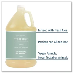 Clearance Terra Pure 1 Gallon Shampoo - Green Tea Lemongrass (4/Carton) Cleaning & Janitorial Supplies