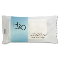 Outlet H2O Therapy 1.1 oz Soaps - White Tea and Lemongrass (400/Carton) Cleaning & Janitorial Supplies