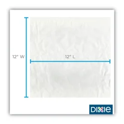 Hot 12 in. x 12 in. All-Purpose Dry Wax Paper Food Wrap - White (5000/Carton) Tabletop And Serveware