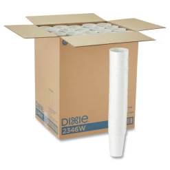 New 16 oz. Paper Hot Cups - White (50/Sleeve, 20 Sleeves/Carton) Tabletop And Serveware