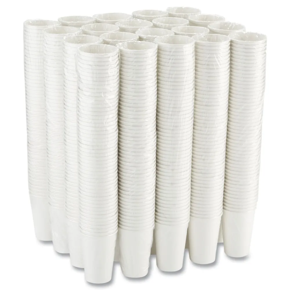 New 16 oz. Paper Hot Cups - White (50/Sleeve, 20 Sleeves/Carton) Tabletop And Serveware