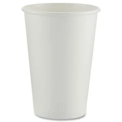 New 16 oz. Paper Hot Cups - White (50/Sleeve, 20 Sleeves/Carton) Tabletop And Serveware