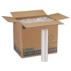 Hot Plastic Portion Cup Lid Fits 1.5 oz to 2 oz Cups - Clear (2400/Carton) Tabletop And Serveware