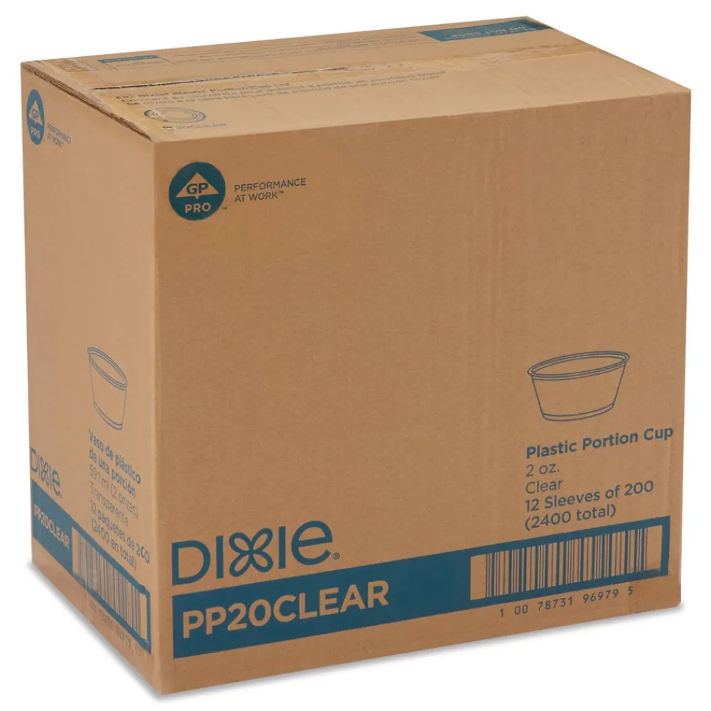 Plastic Souffle/Portion Cups 2 oz. - Clear (2400/Carton) Tabletop And Serveware