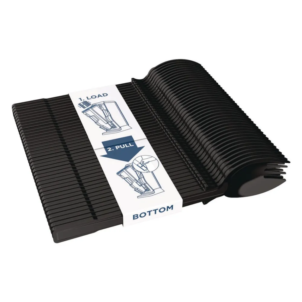 Hot SmartStock Mediumweight Spork Plastic Tri-Tower Dispensing System Cutlery - Black (960/Carton) Tabletop And Serveware