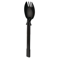 Hot SmartStock Mediumweight Spork Plastic Tri-Tower Dispensing System Cutlery - Black (960/Carton) Tabletop And Serveware