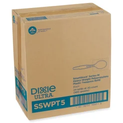 Outlet SmartStock Wrapped Heavyweight Cutlery Teaspoons Refill - Black (960/Carton) Tabletop And Serveware