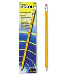 New Oriole HB (No. 2) Presharpened Pencils - Black Lead/Yellow Barrel (1-Dozen) Pens, Pencils & Markers