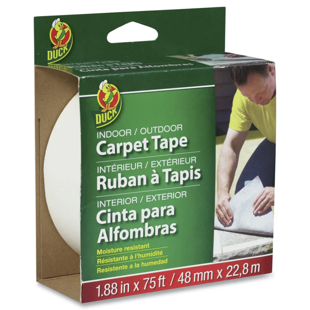 Outlet 1.88 in. x 75 ft. 3 in. Core Carpet Tape - White (1-Roll) Tapes & Adhesives