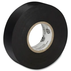 Online 0.75 in. x 66 ft. 1 in. Core Pro Electrical Tape - Black (1-Roll) Tapes & Adhesives